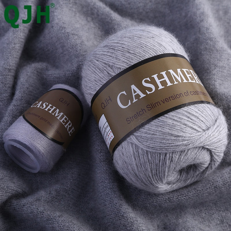 Cashmere Yarn for Crocheting 3-Ply Worsted Pure Mongolian Warm Soft Weaving  Fuzzy Knitting Cashmere Hand Yarn Thread 5pcs (Color : 619)