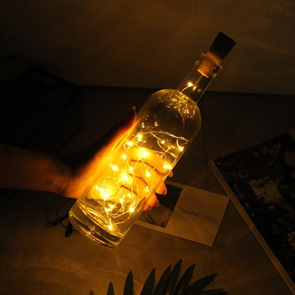 LED Lights Bottle Decoration