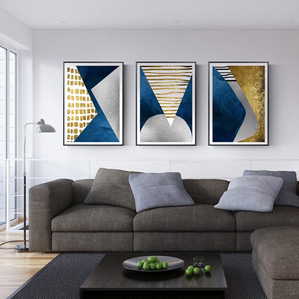 Colorful Shapes on Canvas