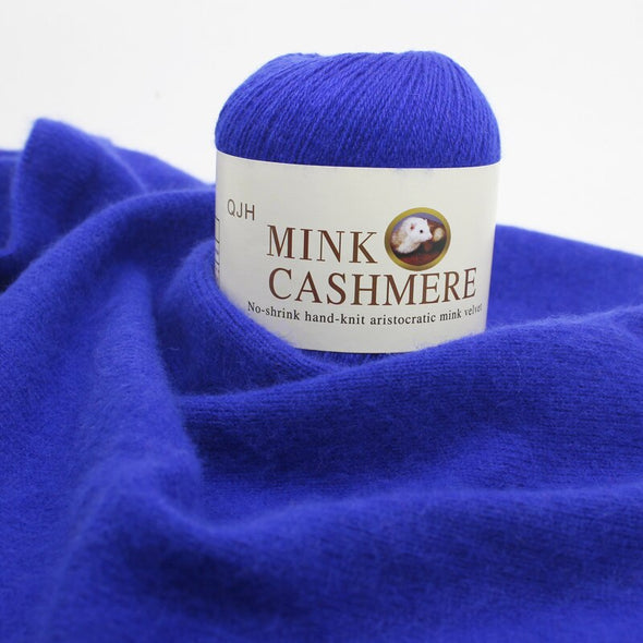 Cashmere Yarn for Crocheting and Knitting, 10 Rolls Warm Mink Cashmere  Knitting Yarn, Luxurious Soft Handmade Knitted Yarn, 371+372 yds