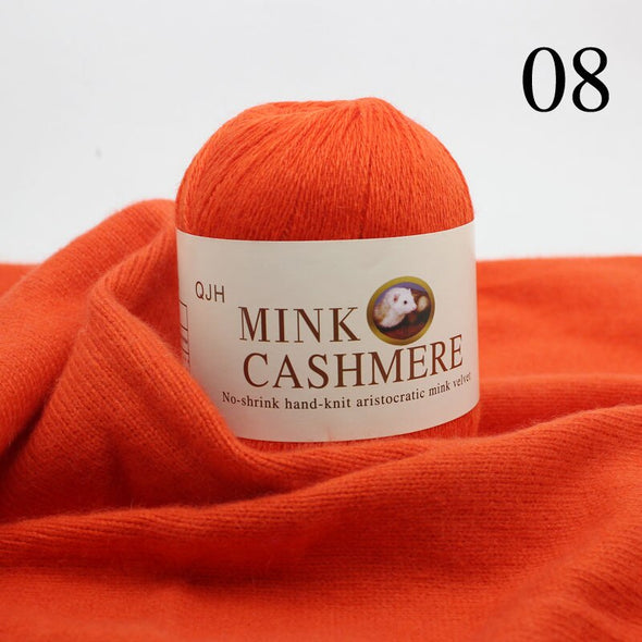 Mink Cashmere Yarn 50g, 338m - Hand Knitting, Crochet Yarn - Scarf,  Sweater, Baby Blanket