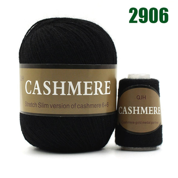 100% Cashmere Yarn, 100g Mongolian Pure Cashmere Hand Knitting Cone Yarn Luxuriously Soft Yarn for Knitting Crocheting (Caramel)