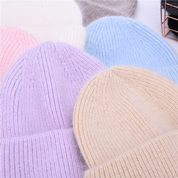 Cashmere Double-Folded Beanies