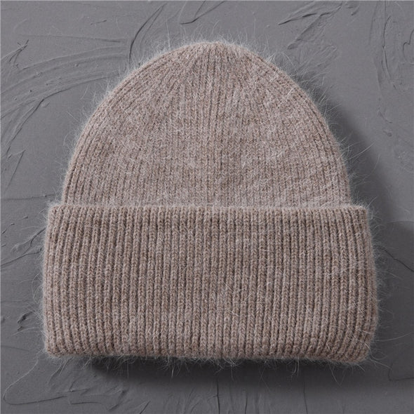 Cashmere Double-Folded Beanies