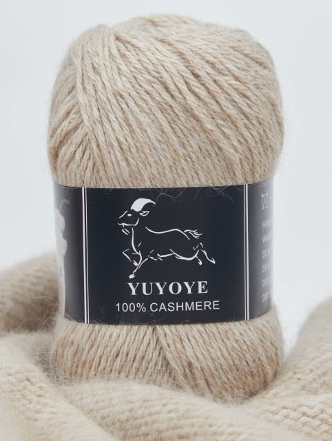 Best Quality 100% Mongolian Cashmere Hand-knitted Cashmere Yarn Wool  Cashmere Knitting Yarn Ball Scarf Wool Yarny Baby 50 grams Color: 2907 Dark  blue yarn