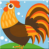 ZMHZMY Paint by Numbers for Kids Ages 8-12 Girls Animal Chicken  Rooster,Farm Landscape Painting by Number for Adults DIY Digital Painting  for