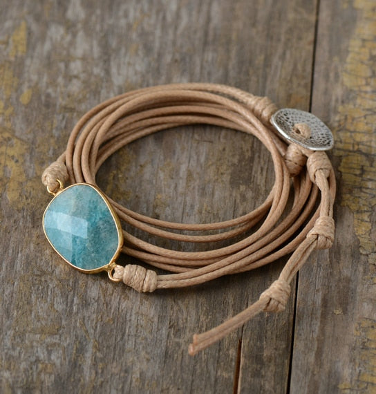 Natural Amazonite Stone Bracelet