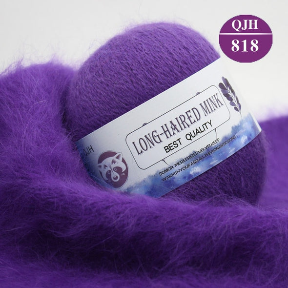 Long Hair, Mink Velvet, Thin Plush Wool Yarn For Hand Knitting, Crochet
