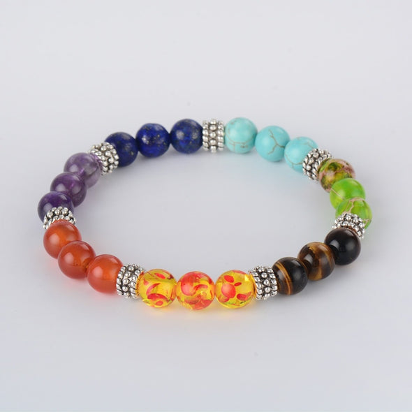 Chakra Natural Stone Beads Bracelet