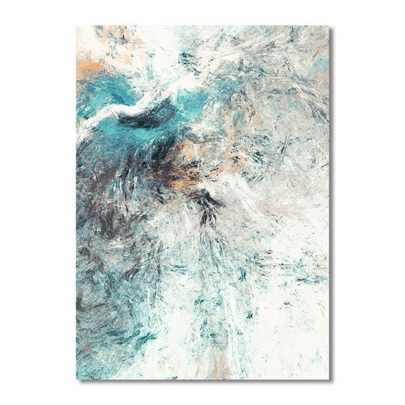 Abstract Turbulence on Canvas